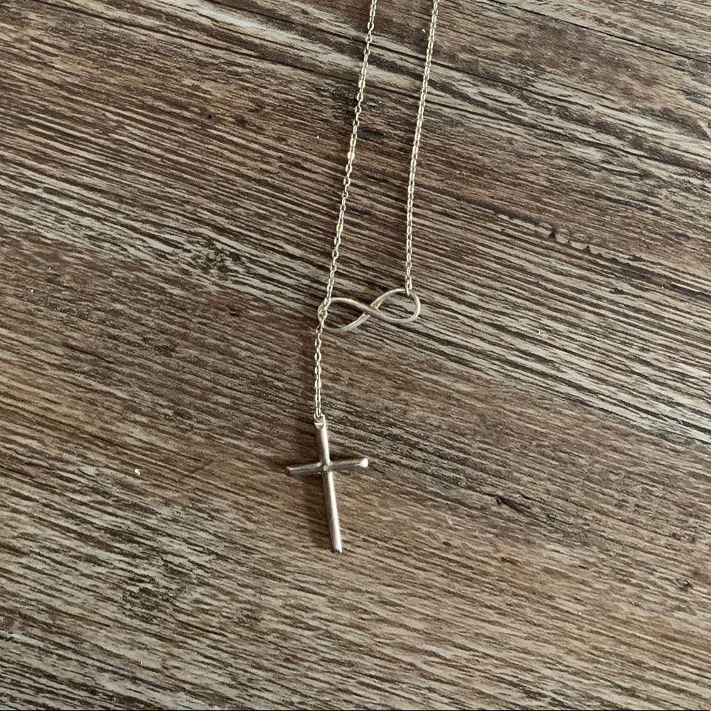 silver cross necklace